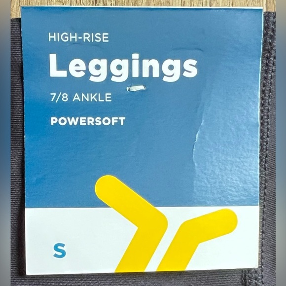 NWT Old Navy PowerSoft High-Waisted 7/8 Black Leggings, Size Small - Picture 5 of 7